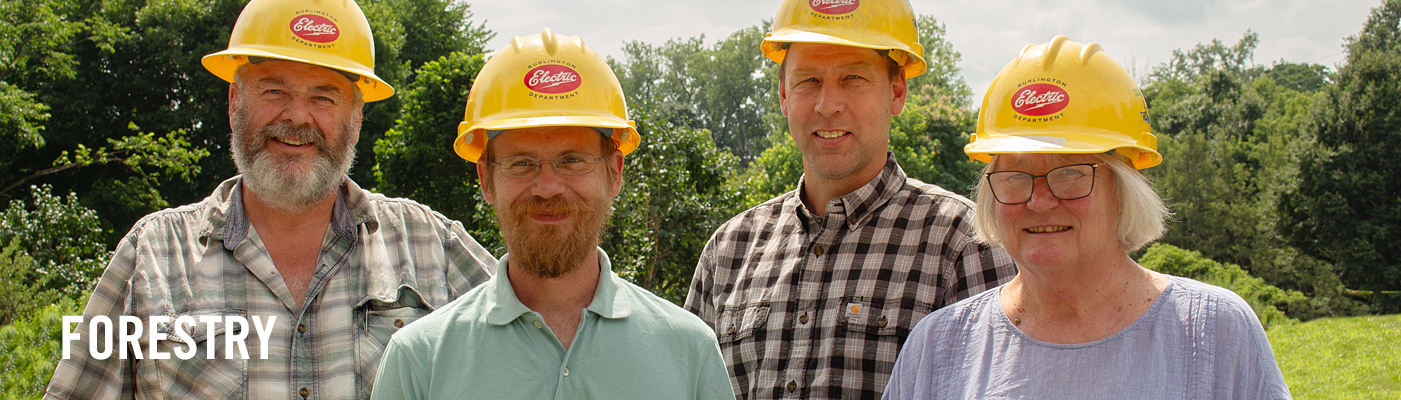 BED’s Forestry Team: Donald Tobi, Kevin Fink, Seth Clifford, Betsy Lesnikoski